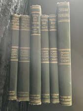6 Vintage 1937-1950 McGraw Hill Power Plant Steam Engineering Books 1st/2nd Ed picture