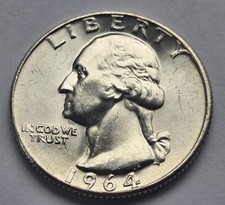 1964-D Washington Silver Quarter - 