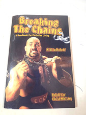 Nikita Koloff SIGNED Breaking the Chains Wrestling WCW NWA Christian Book 2001 picture