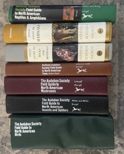 NATIONAL AUDUBON SOCIETY Field Guide Book Lot Birds Spiders Mushrooms Trees Rock picture