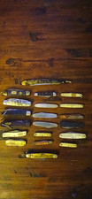 Vintage Mixed Lot Slipjoint Pocket Knives, Stainless Blades, Nail File picture