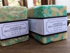 Handmade Soap 6-Bar Set Assorted Reclaimed Blend Surprise Tallow Big Bars Value picture
