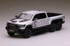 596 1:64 RAM TRX 6*6 Silver Mammoth Pickup Diecast Collect Car WITH LED LIGHT picture