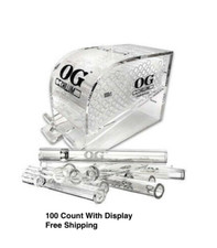 The Original OG Chillum One Hitter Display 100CT Made In USA  -Free Shipping picture