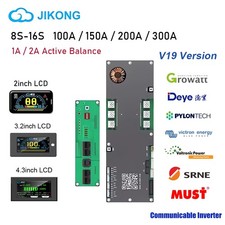 JK Inverter BMS 8S-16S V19 Smart BMS 100A-300A Li-ion LiFePo4 LTO Battery Lot picture