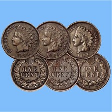 1859-1909 Very Fine ~ FULL LIBERTY ~ Indian Head Cent Penny VF Coin picture