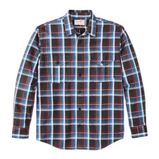 Filson Lightweight Alaskan Guide Shirt Glacier Blue Red Plaid Mens XS NWT picture