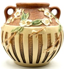 Roseville Cherry Blossom Art Pottery vase  #627-5 ca:1933 picture