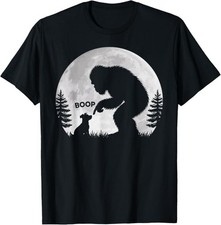 Bigfoot Boop Dog Retro Funny Sasquatch Meme Dog Lovers T-Shirt picture