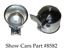 61 62 CHEVY IMPALA BELAIR SUN CHROME TACH CUP, BRACKET, ANCHOR NUT & SCREW UNIT picture