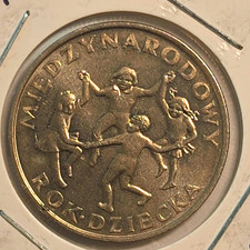 1979 Poland 20 Złotych International Year of the Child Copper-Nickel Y#99 picture