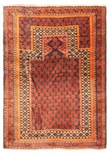 Vintage Hand-Knotted Area Rug 2'11