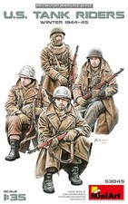 MiniArt 1/35 53045 WWII US Tank Riders Winter 1944-1945 (4 Figures) picture