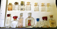 VTG Mini perfume bottle EMPTY LOT of 14 Ciro,Norell,Balenciaga,Burberry,Caron ++ picture