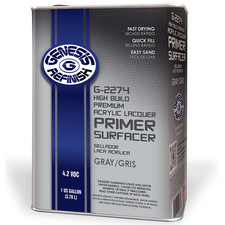 GENESIS REFINISH G-2274 HIGH BUILD GRAY LACQUER PRIMER GAL. -  picture