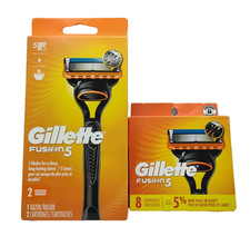 Gillette Fusion 5 Includes 1 Razor and 10 Cartridges New In Box picture