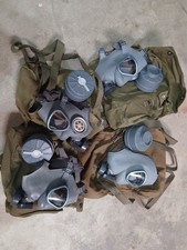 Vintage Military GAS MASK FULL FACE RESPIRATOR Suod 61T KRH ASC 12x30 picture