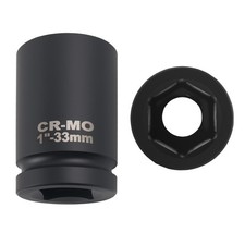33mm Socket 1 Inch Drive,33mm 6 Point Opening Deep Impact Socket with Corner Des picture