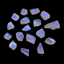 2Pcs Dazzling AAA Quality 100% Natural Flashy Blue Rainbow Moonstone 8x12mm picture