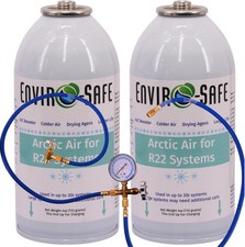 ENVIRO-SAFE Arctic Air for R22 Home Systems(2 Cans) 4oz.with Single Manifold Set picture