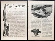 “The Latest Engines of the Sky” 1927 pictorial Boeing PB-1 / Rene Fonck~Sikorsky picture