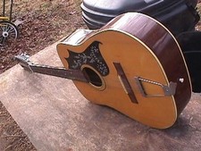 VINTAGE TERADA V 12 ACOUSTIC GUITAR DAMAGED PARTS TOTAL RESTORATION PROJECT picture