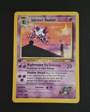 1st Edition Pokemon TCG Sabrina's Haunter 55/132 Gym Challenge 2000 #2 picture