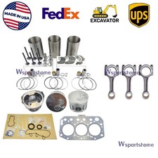 3TNV70 Overhaul Rebuild Kit+3pcs Rod For Yanmar Engine VIO15-3 VIO10-2 VIO15-2A picture