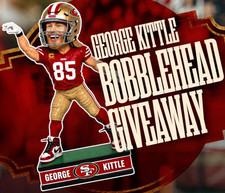 PRESALE San Francisco 49ers Niners 9/27/26 George Kittle Bobblehead vs Cardinals picture