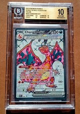 BGS 10 Charizard EX Scarlet and Violet ITA Black Star Please 056 Promo POKÉMON  picture