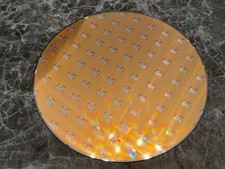 Vintage 8” Micron Silicon Wafer Lithography Test Pattern . picture