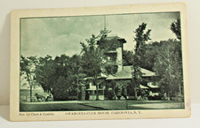 Antique 1909 Postcar Owahgena Club House Cazenovia NY Clark Conklin NY PM Cancel picture