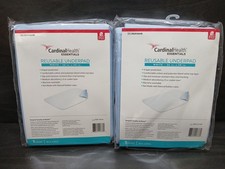 Qty 2  Bed Pads 36x54 Reusable Underpads Washable Incontinence Medical Cardinal picture