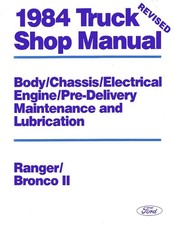 1983-1984 Ford Truck Bronco II, Ranger Factory Shop Service Manual picture