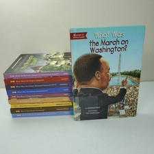 Lot Of 10 Who HQ Books Who Is What Is/Was Where Is HC Kids Homeschool picture