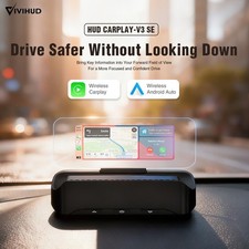 Universal Wireless CarPlay HUD Head up Display Multi-Function Smart Projector picture