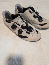 Lake CX238 Road Cycling Shoes BOA Dial Carbon Sole White/Black EU 45 Wide picture