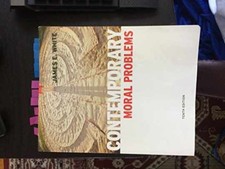 Contemporary Moral Problems - Paperback, by White James - Acceptable picture