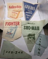 1930s-1940s Philippine Tobacco & Gin Advertising Flyers.Lot Of 6.Antique.Used. picture