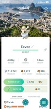 Pokémon Go Shiny Eevee Safari Explorer Hat Rio de Janeiro Background Trade picture