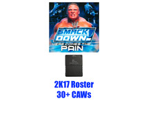 WWE Smackdown Here Comes the Pain CAWs 2K17 Memory Card PlayStation 2 PS2 HCTP picture