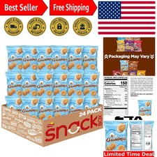 Delicious Grandma’s Mini Cookies - Vanilla Sandwich Crème, 3.71 oz Bags, 24 Pack picture