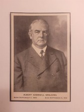 Albert Spalding 1915 Spalding Black Border Memorial Tribute  picture
