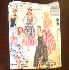 McCall's 4648 Vintage Original Misses/Women’s Evening Dress Sewing Pattern picture