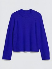 Old Navy SoSoft Crewneck Sweater Womens, Relaxed Knit - Cream, Black or Blue NWT picture