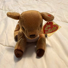 Ty Beanie Babies Whisper Fawn Deer Plush Vintage 1998 Ages 3+ picture