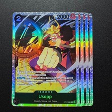 4x Usopp OP17-080 SR - One Piece TCG English Playset Near Mint - Sabo Luffy picture