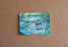 Original ACEO Fantasy Kelpie FolkLore Dramatic Whimsical Landscape ArtLatte picture