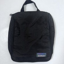 L.L. Bean Bag Personal Organizer Toiletry Black Green Travel Men Unisex Gorpcore picture