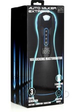 LoveBotz Auto Milker Extreme Rechargeable 16X Sucking Masturbator - Black/Blue picture